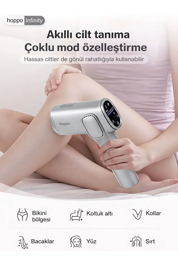 Infinity IPL Lazer Epilasyon Cihazı – Akıllı Cilt Sensörü, Sınırsız Atım, 9 Güç Seviyesi